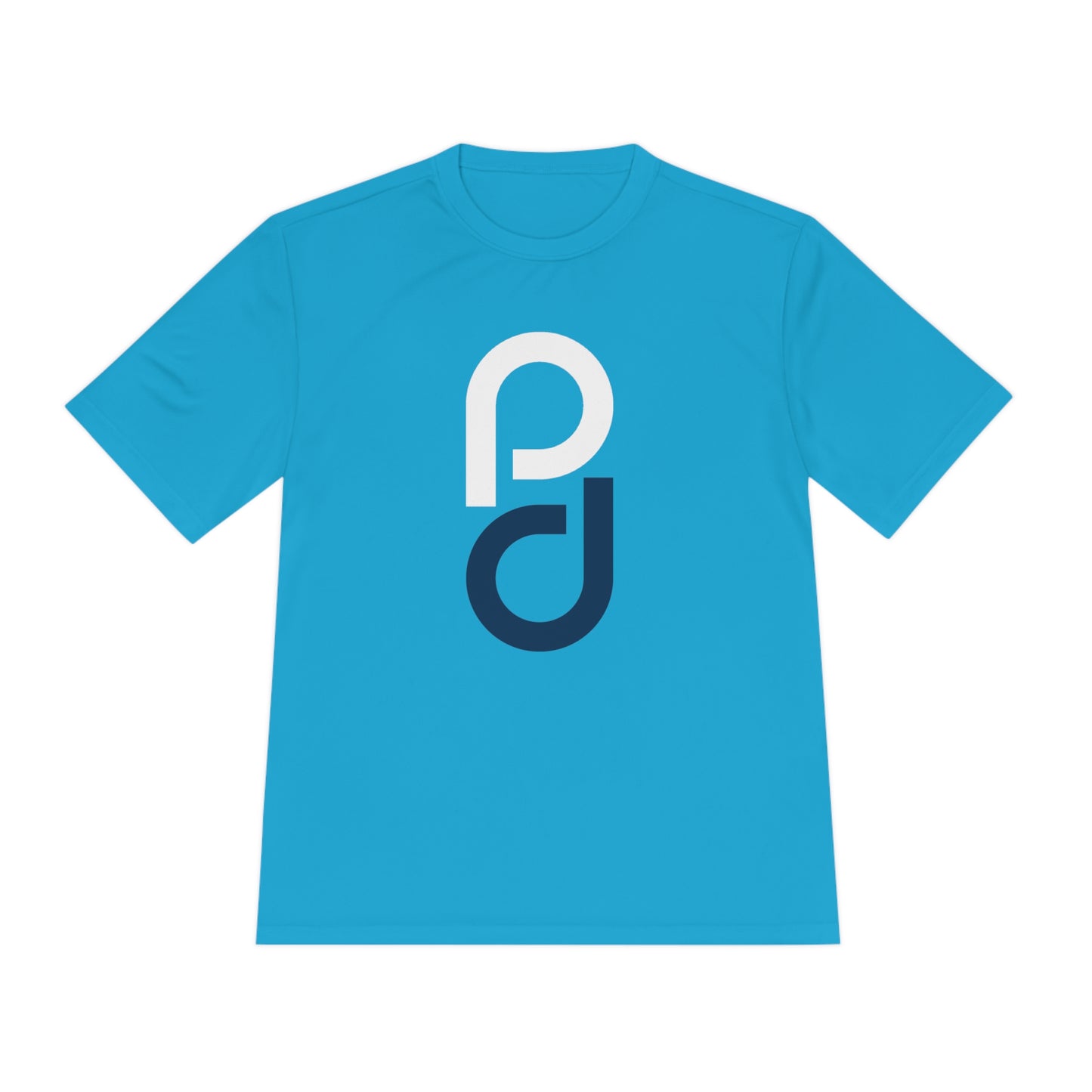 PD Pickleball Blues III - White Blue Unisex Moisture Wicking Tee