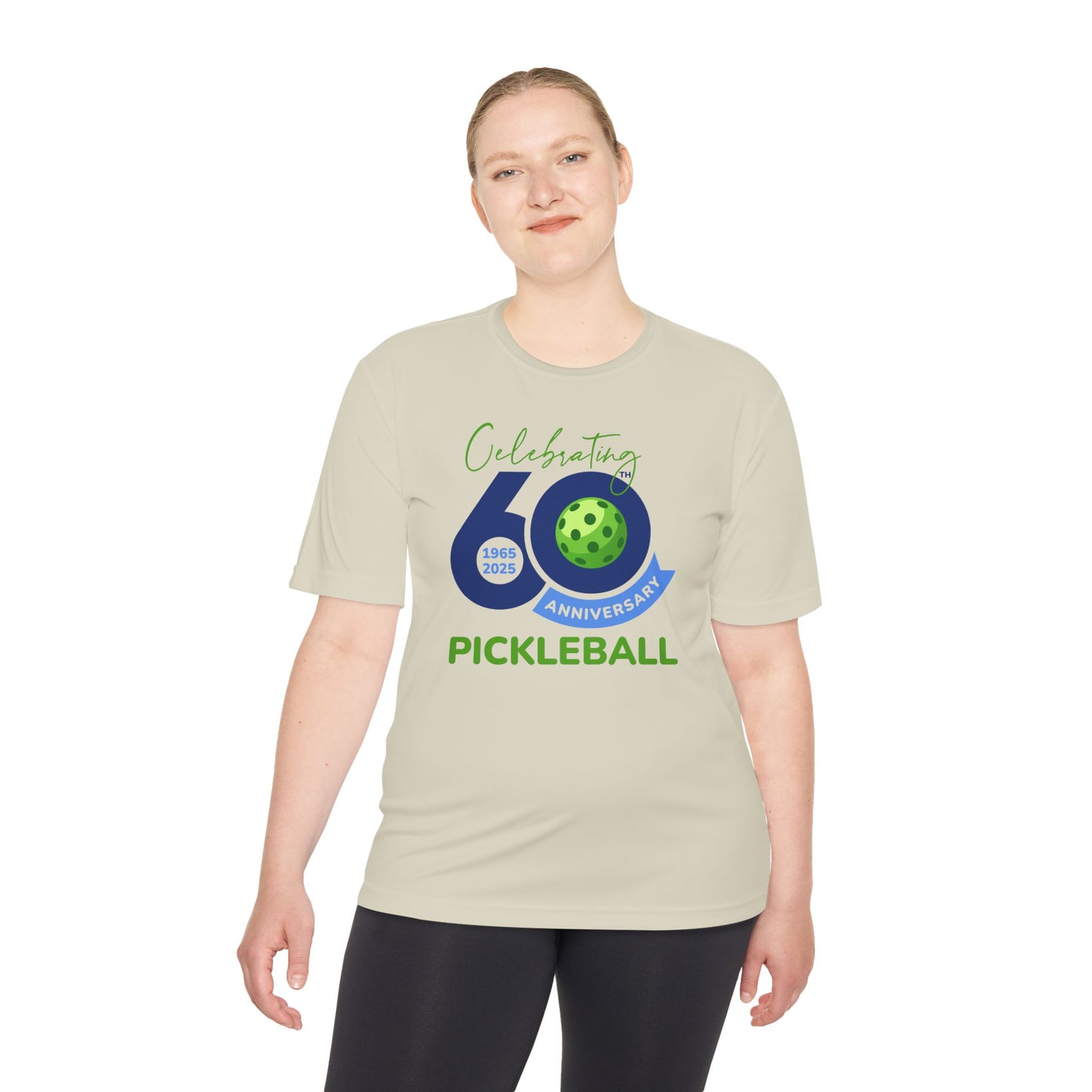 60th Anniversary Pickleball Unisex Moisture Wicking Tee