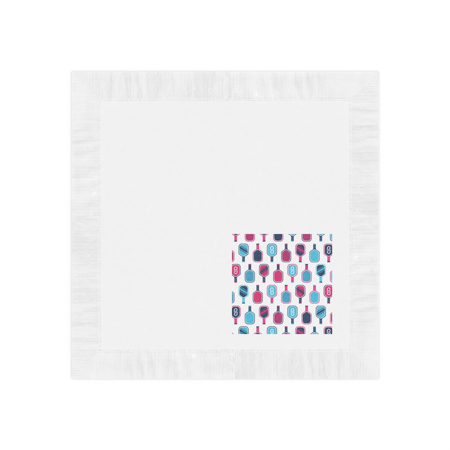 1965 Pickleball Paddles White Coined Napkins