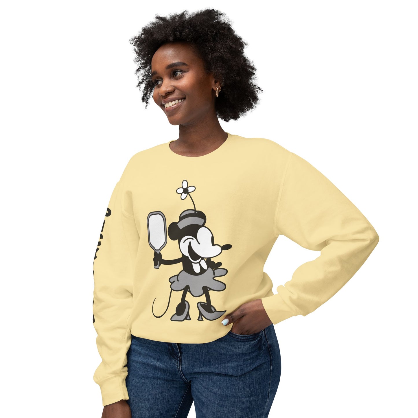Steamboat Guest Pickleball Unisex Lightweight Crewneck Sweatshirt