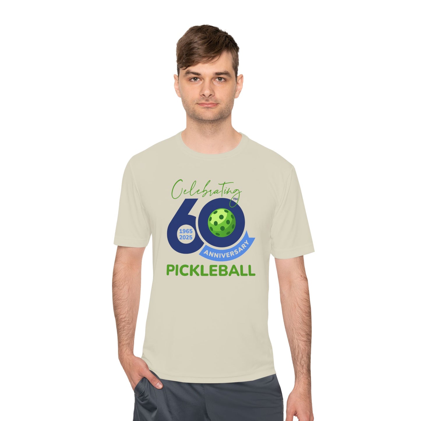 60th Anniversary Pickleball Unisex Moisture Wicking Tee