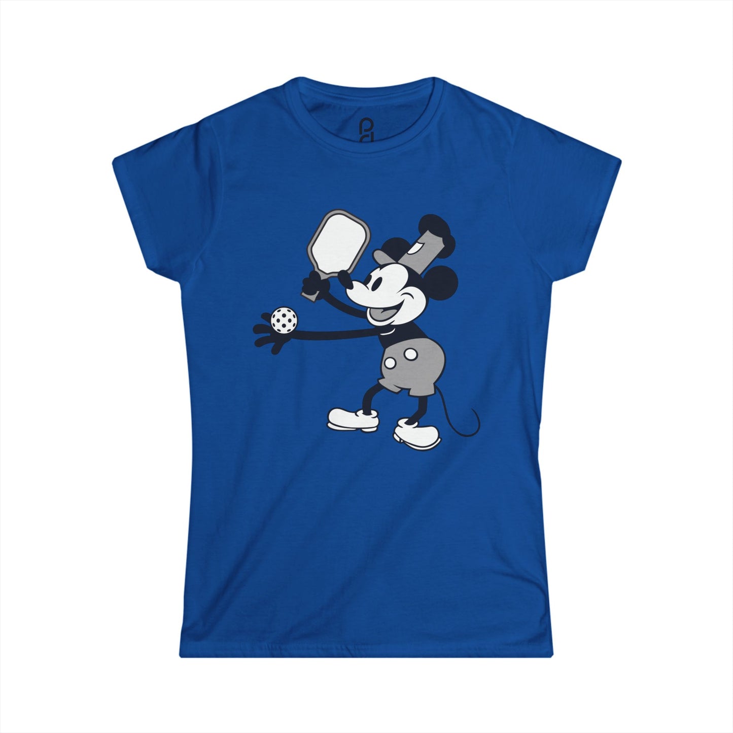 Steamboat Mickey Pickleball Women's Softstyle Tee
