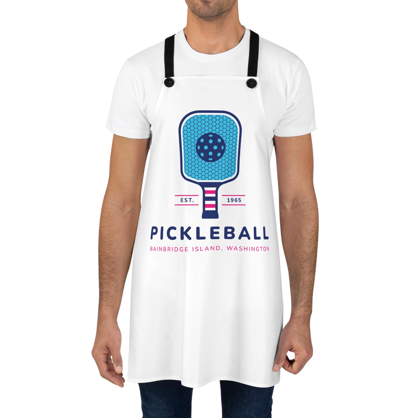 1965 Pickleball Blue Paddle Apron