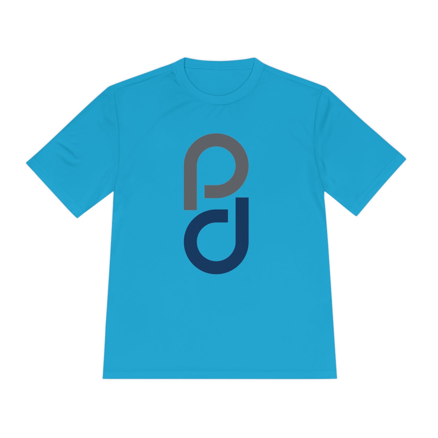 PD Pickleball Blues II - Gray Blue Unisex Moisture Wicking Tee