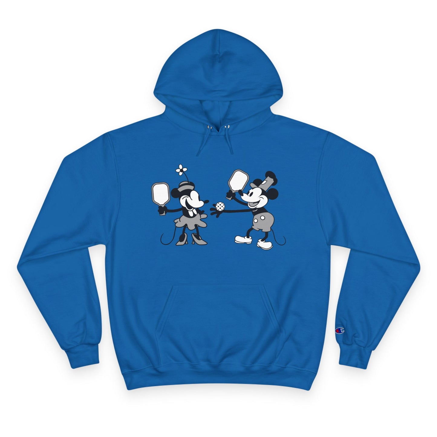 Steamboat Mickey Pickleball Game Unisex Champion Hoodie