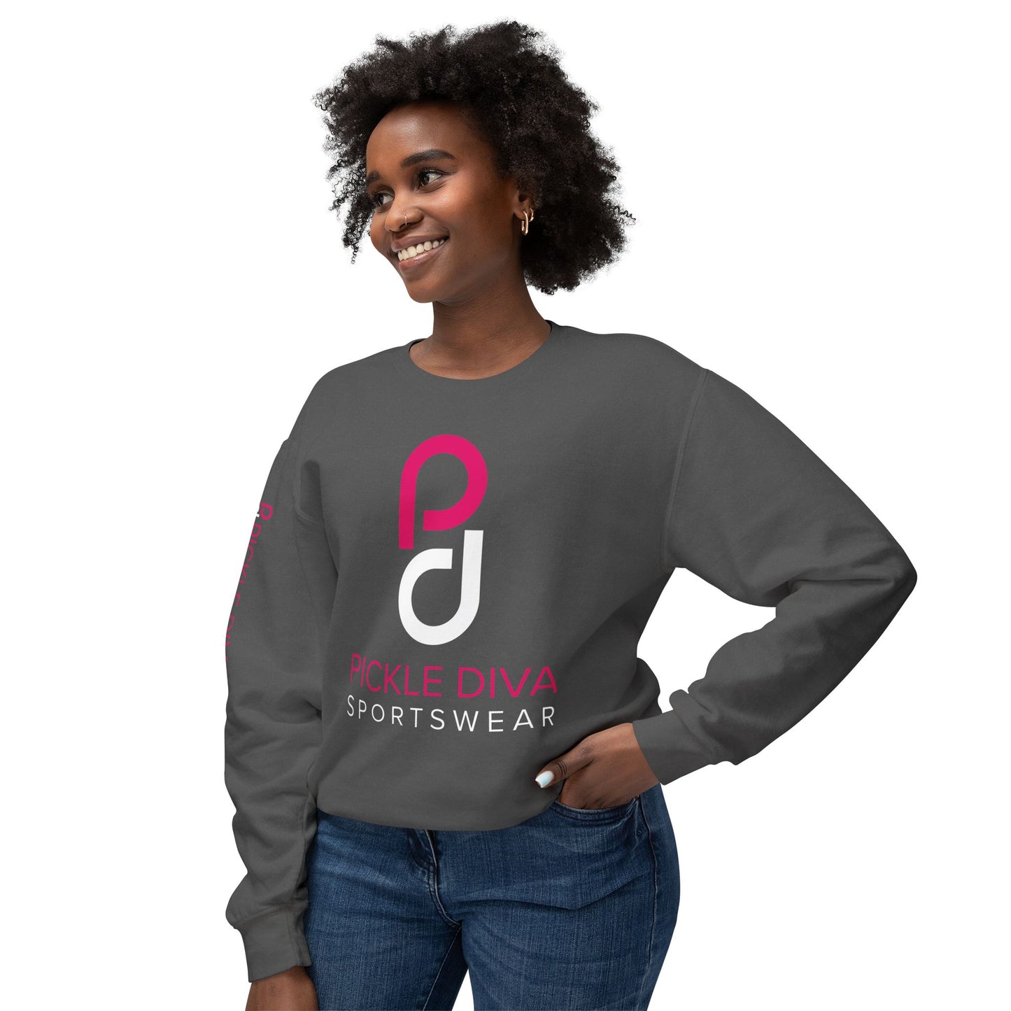 Pickleball Diva Inner Champion I Unisex Lightweight Crewneck Sweatshirt