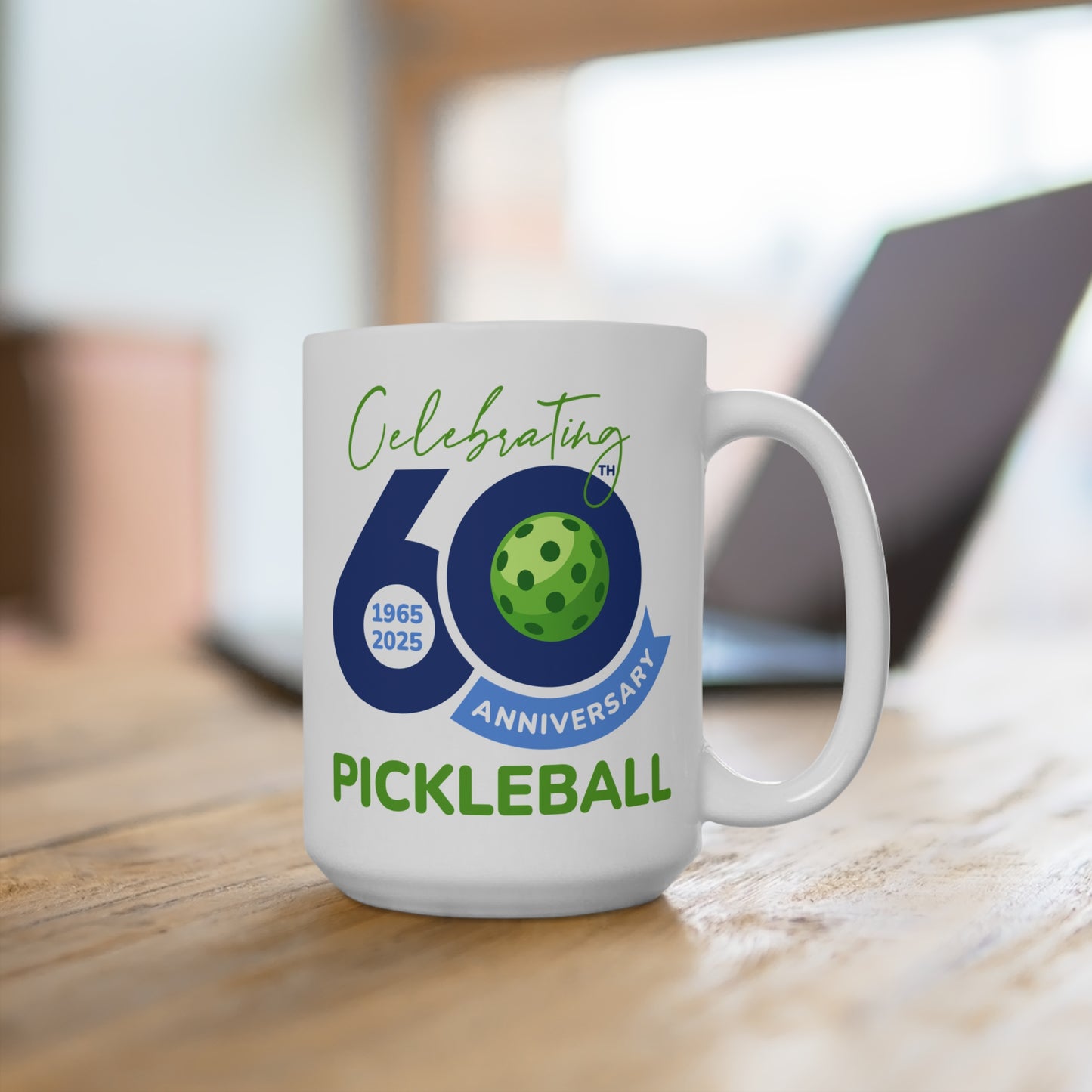 60th Anniversary Pickleball Mug 15oz