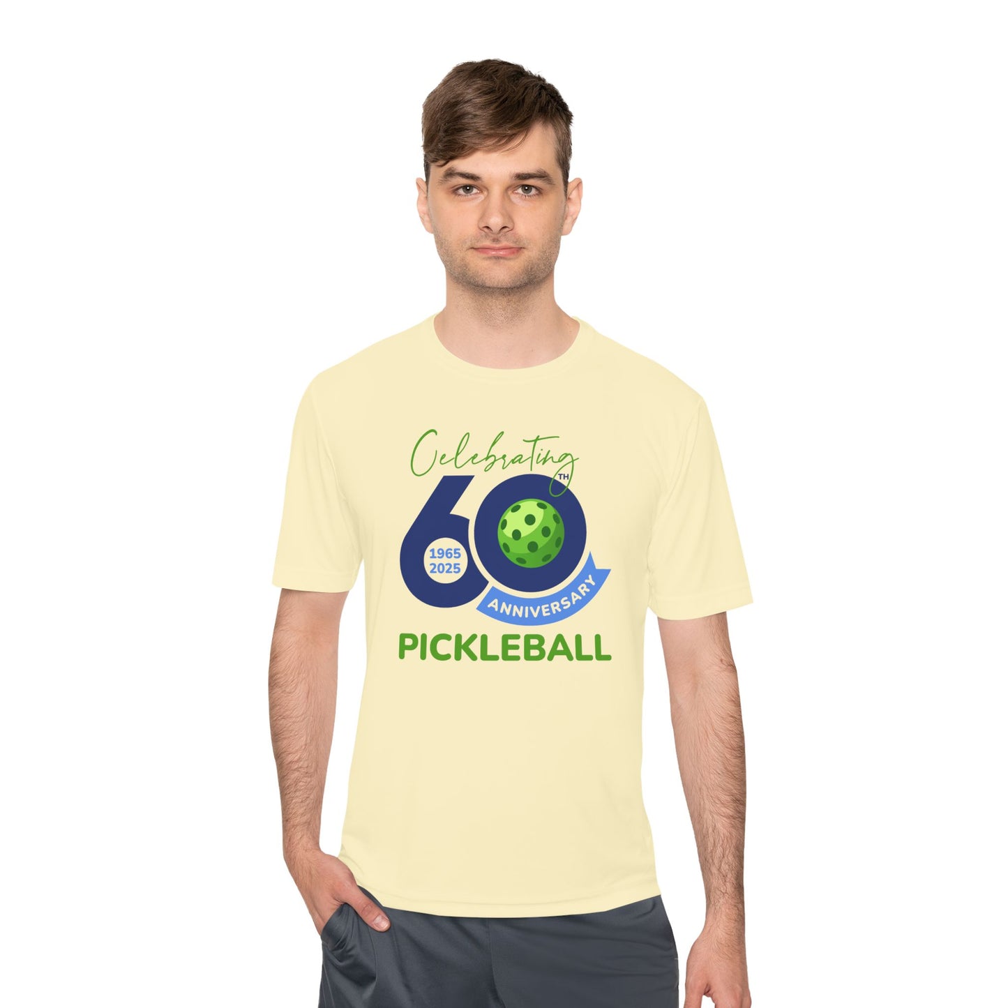 60th Anniversary Pickleball Unisex Moisture Wicking Tee
