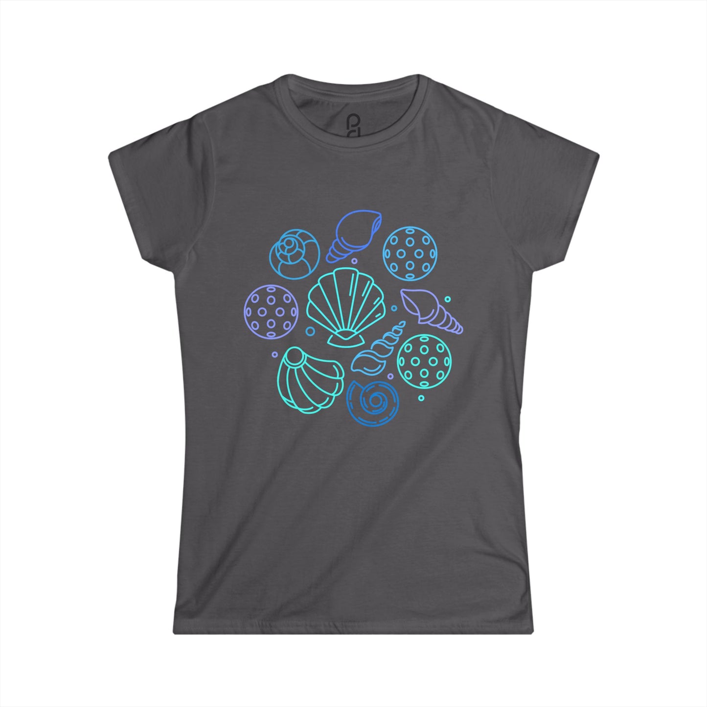 Pickleball Seashells Women's Softstyle Tee