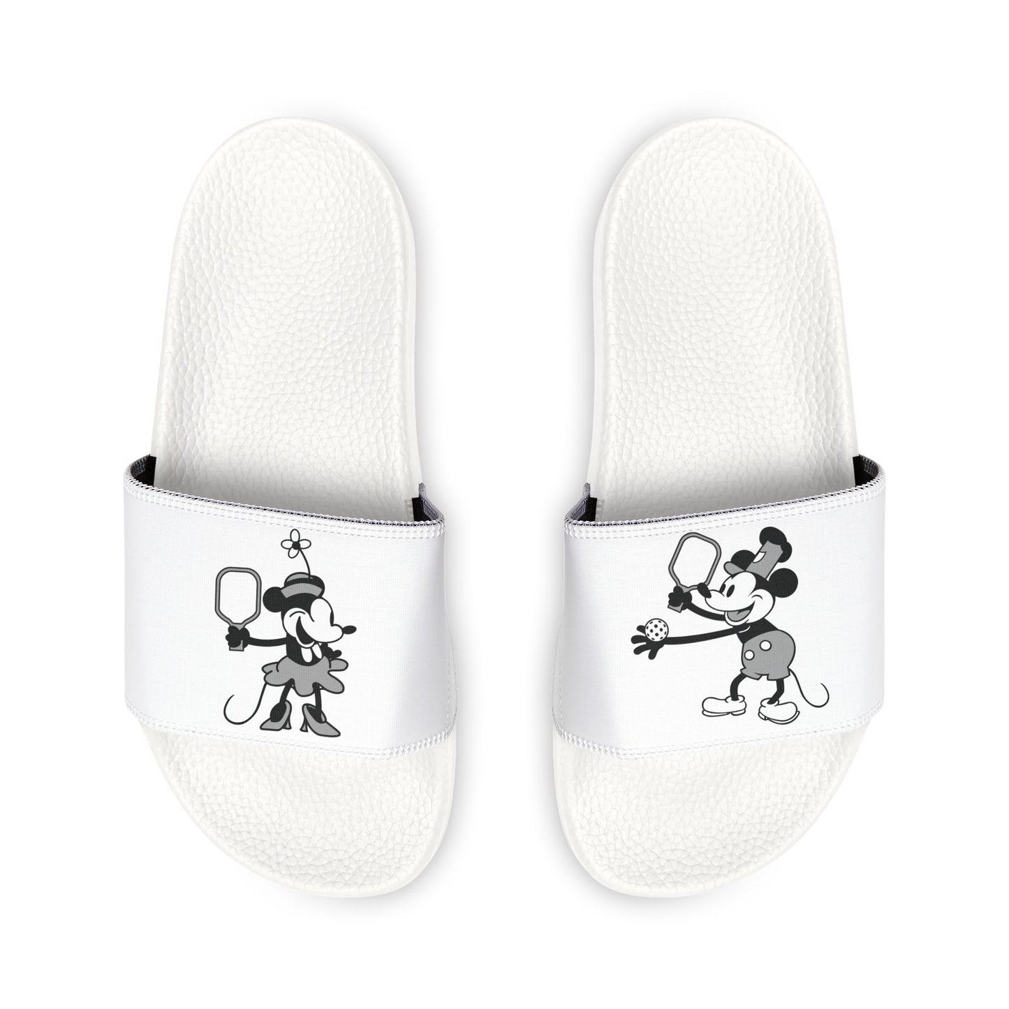 Steamboat Mickey Pickleball Removable-Strap Sandals (Youth) - White