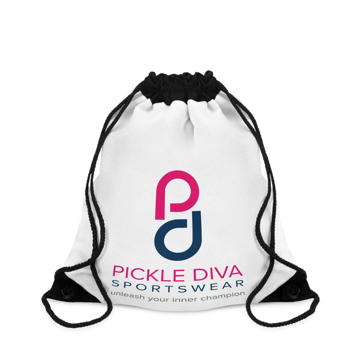 Pickleball Diva Inner Champion I Drawstring Bag