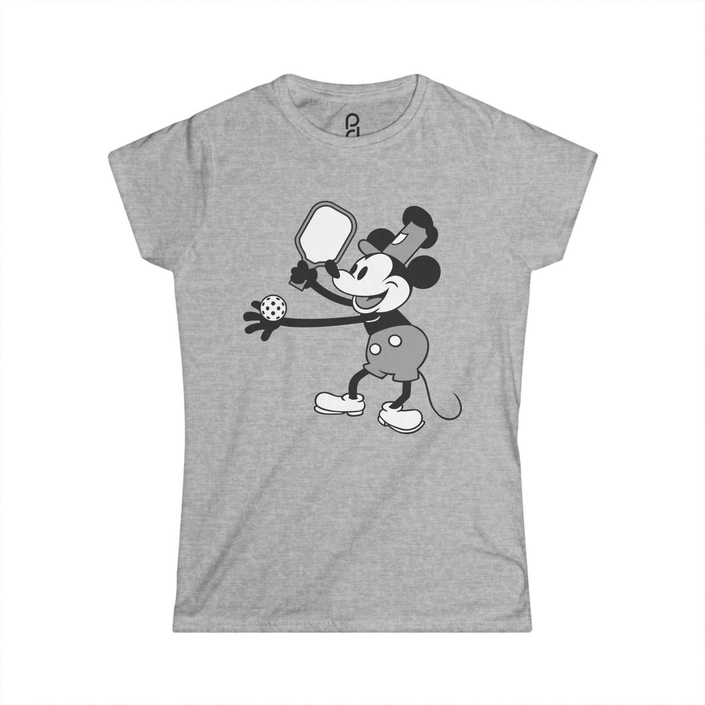 Steamboat Mickey Pickleball Women's Softstyle Tee