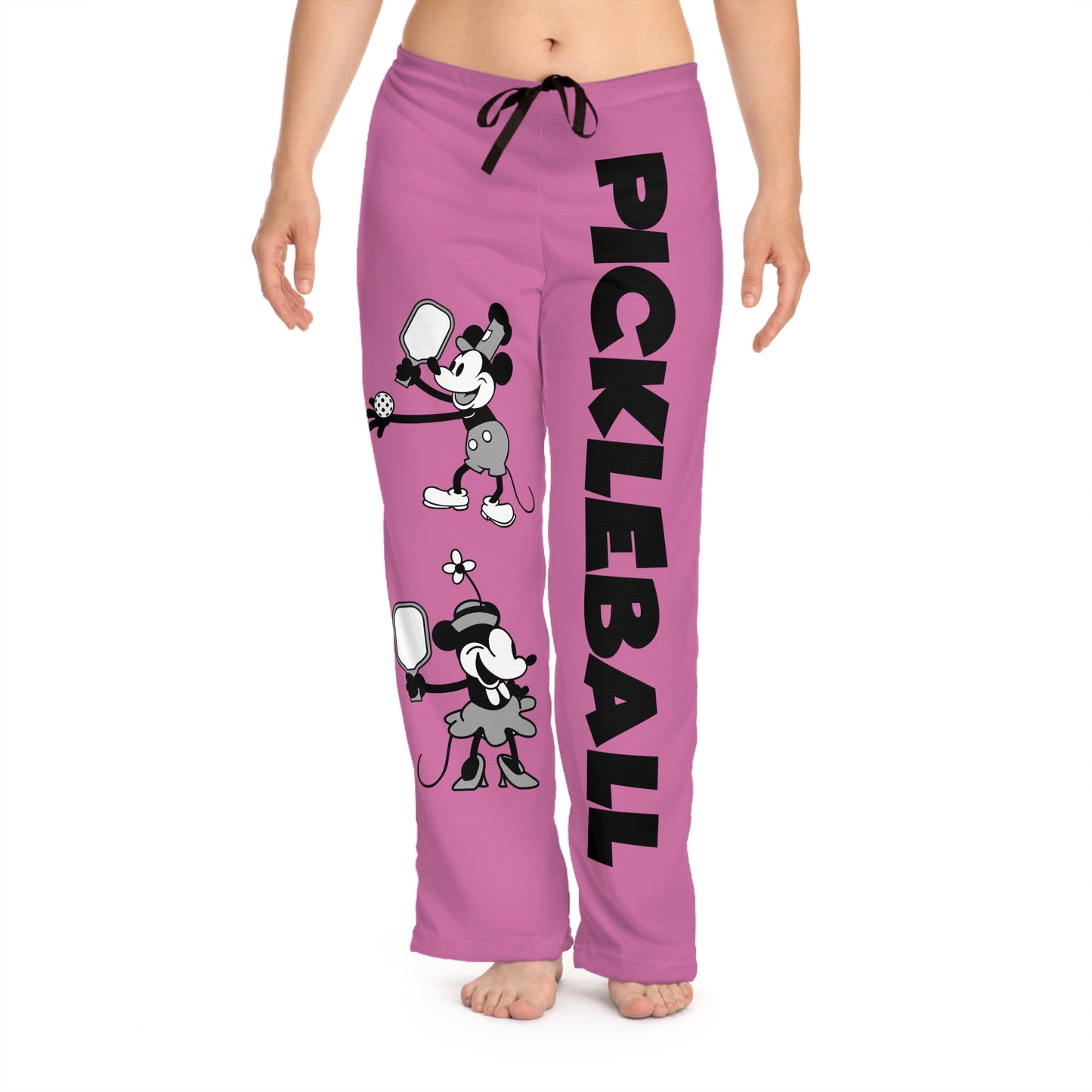 Steamboat Mickey Pickleball Pink Women's Pajama Pants