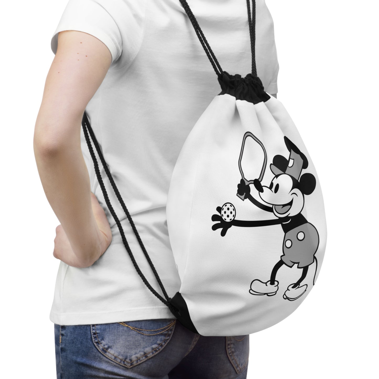 Steamboat Mickey Pickleball Drawstring Bag