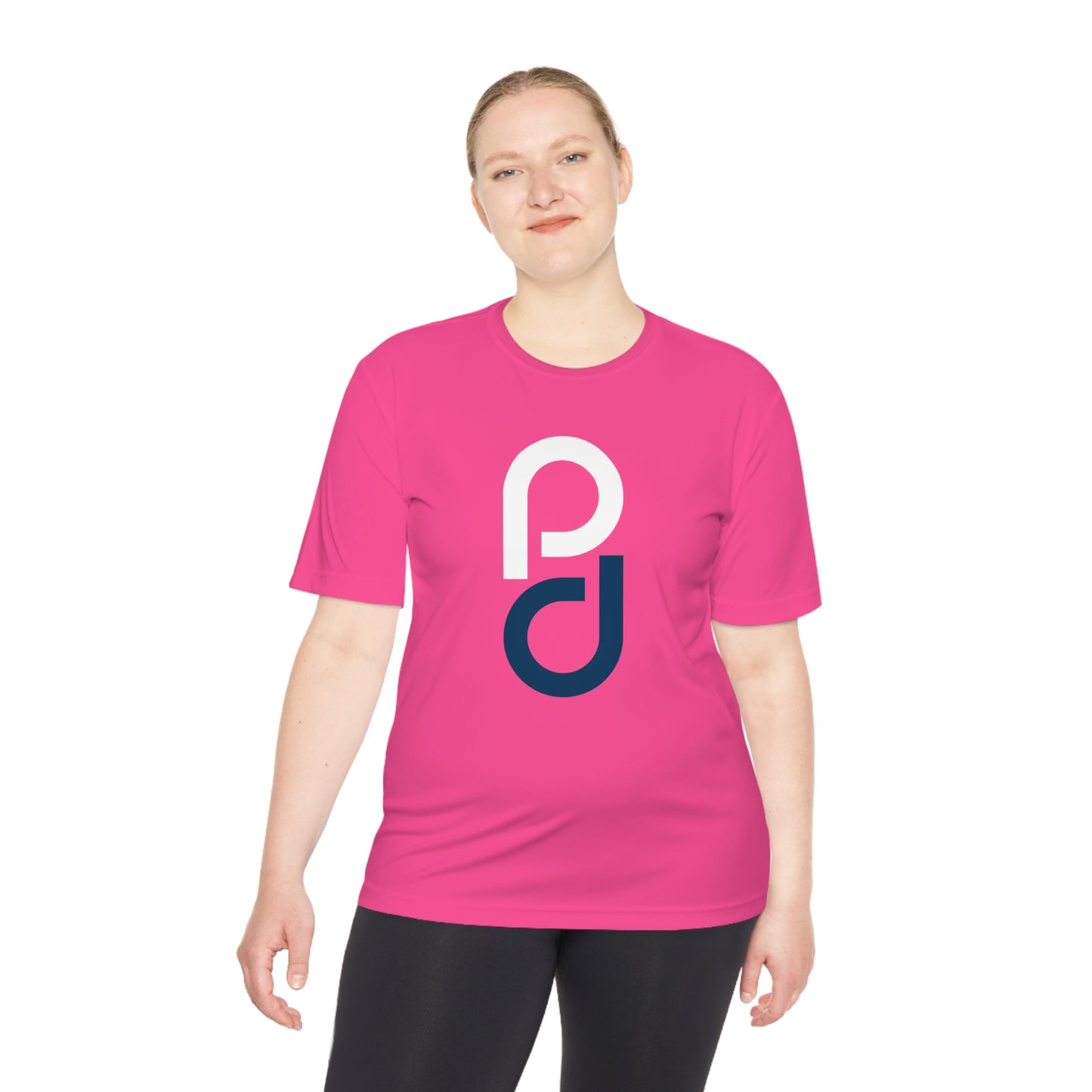 PD Pickleball Blues III - White Blue Unisex Moisture Wicking Tee