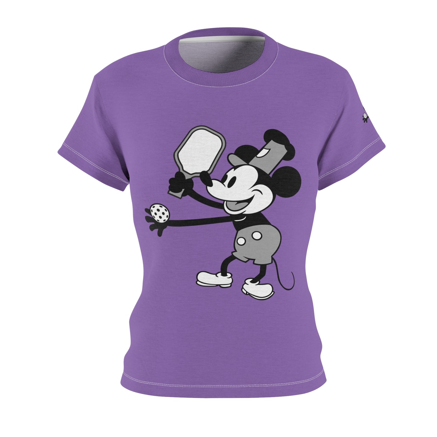 Steamboat Mickey Pickleball Purple Tee Shirt