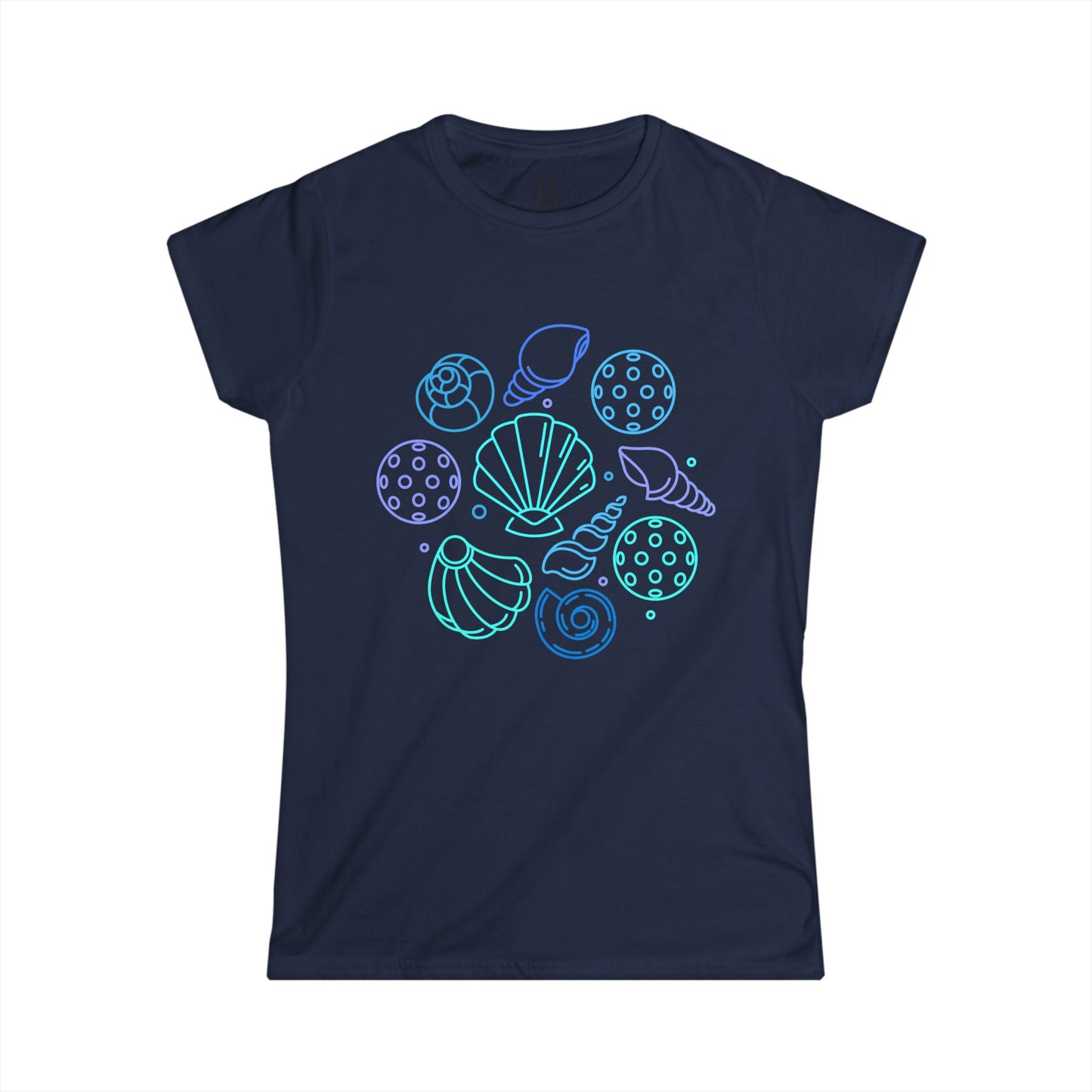 Pickleball Seashells Women's Softstyle Tee