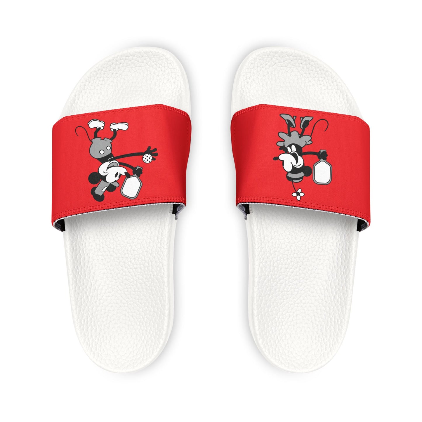 Steamboat Mickey Pickleball Removable-Strap Sandals (Youth) - Red