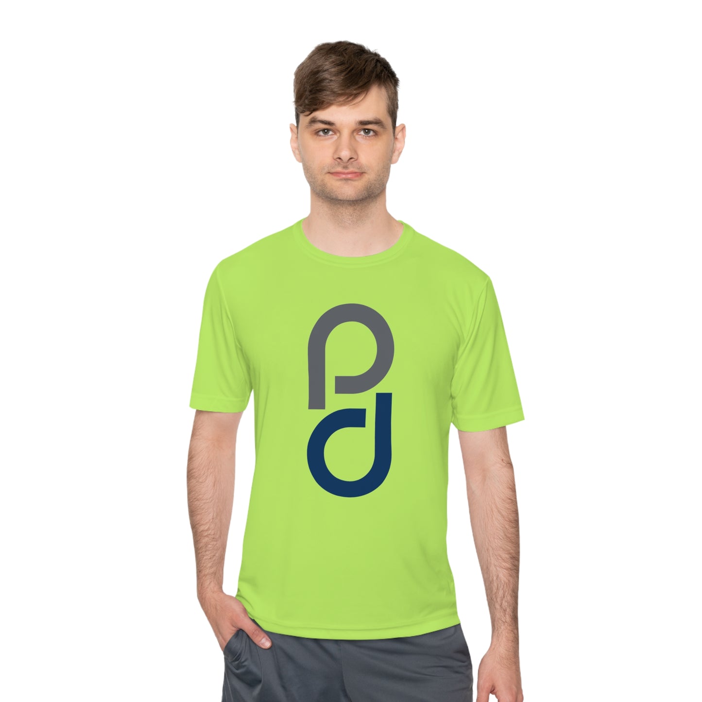 PD Pickleball Blues II - Gray Blue Unisex Moisture Wicking Tee