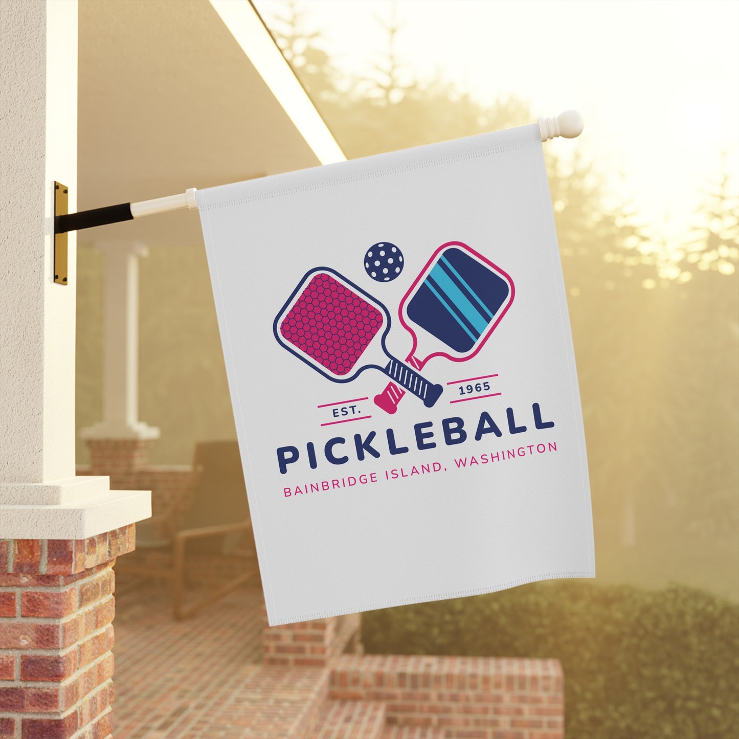 1965 Pickleball Double Paddles House Banner
