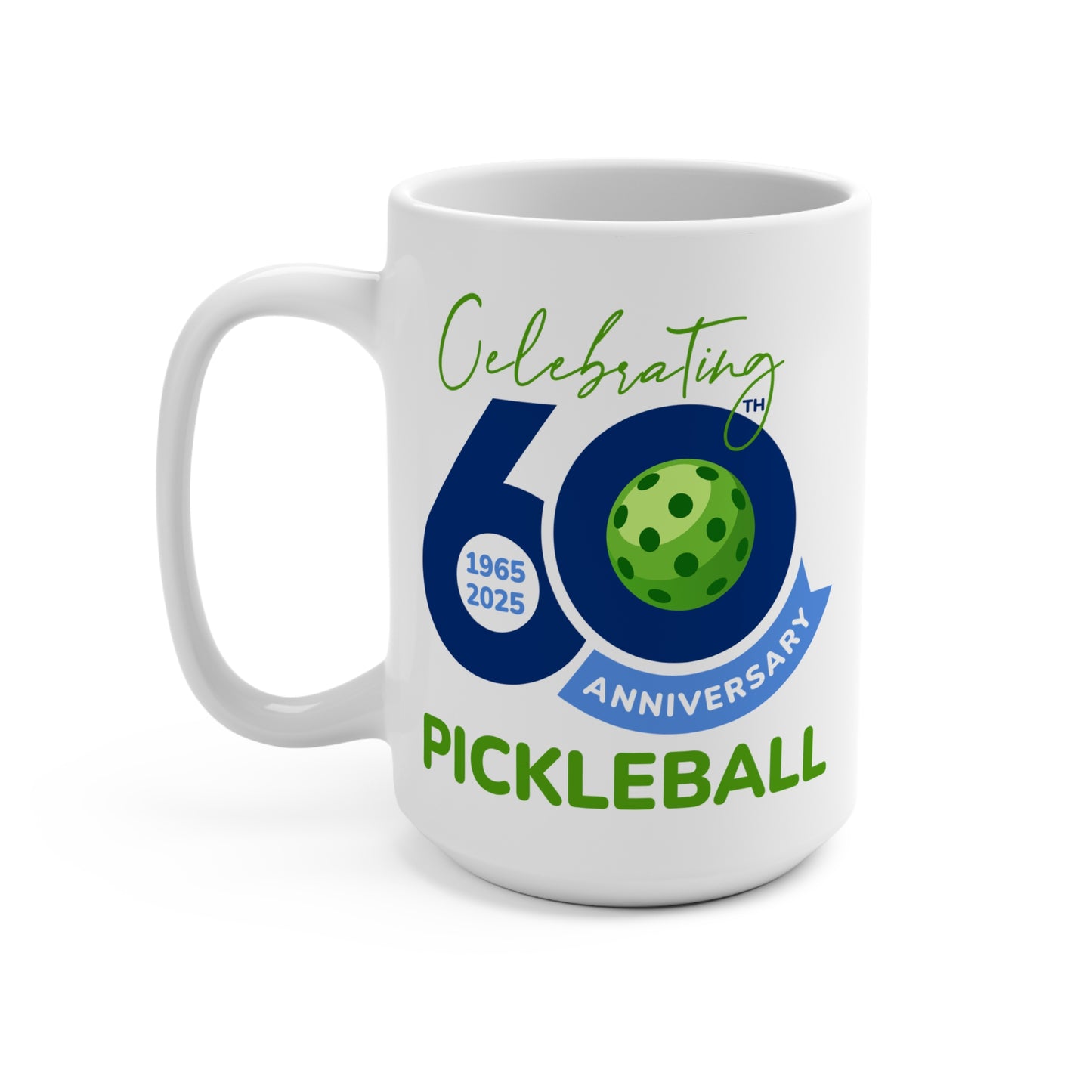 60th Anniversary Pickleball Mug 15oz