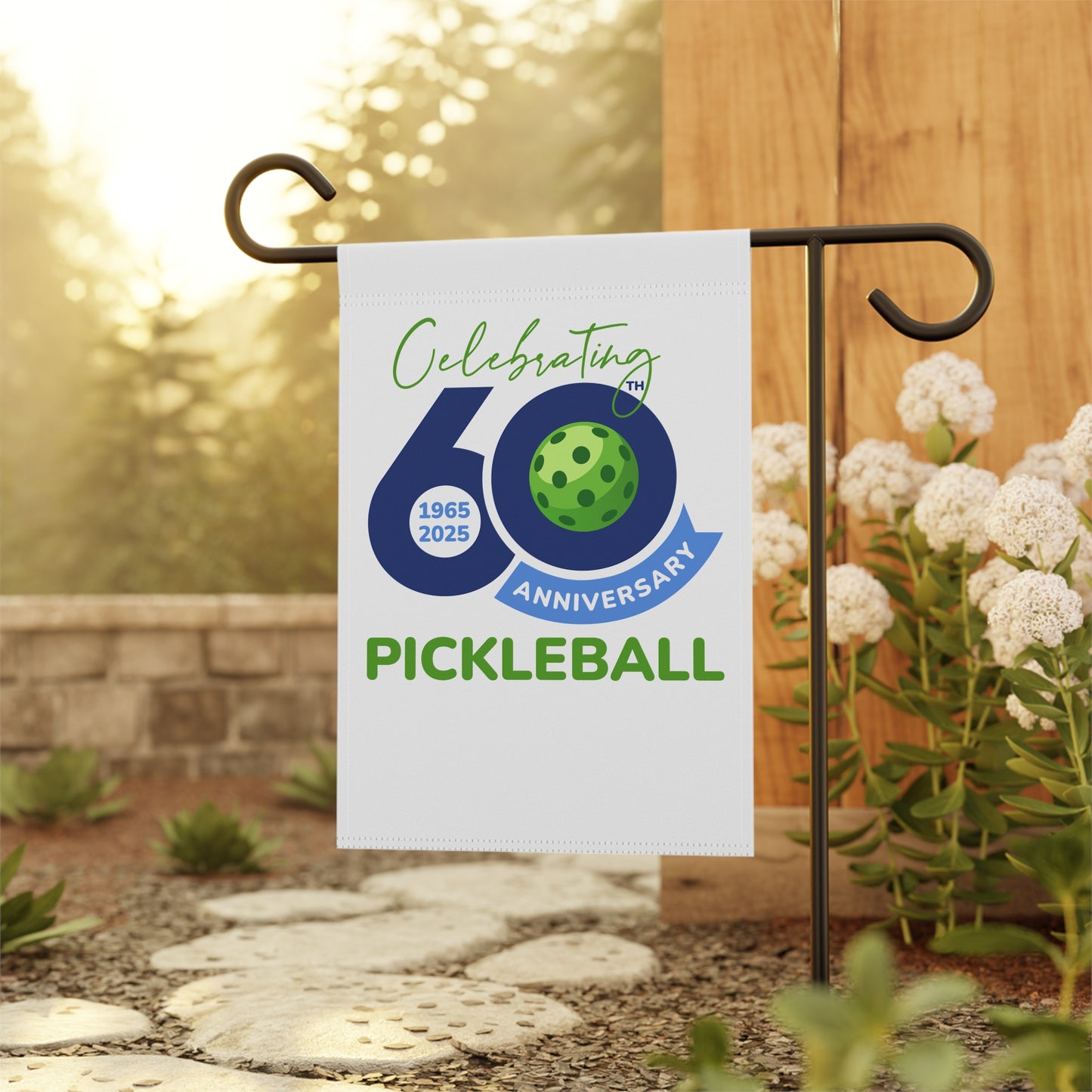 60th Anniversary Pickleball Garden Banner