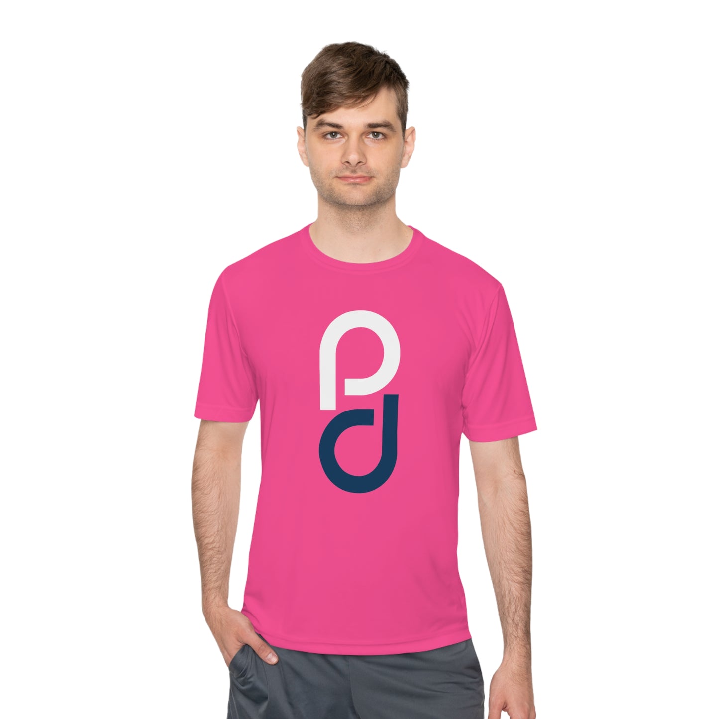 PD Pickleball Blues III - White Blue Unisex Moisture Wicking Tee