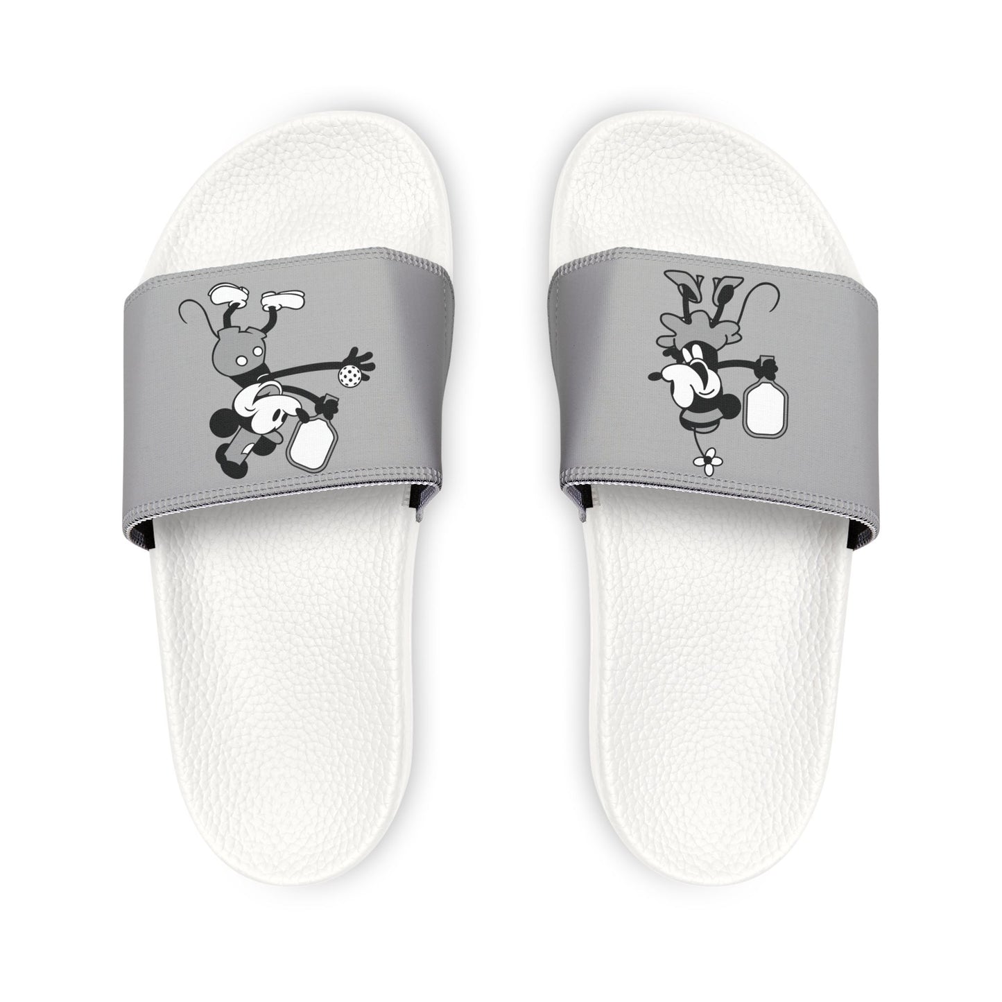 Steamboat Mickey Pickleball Removable-Strap Sandals (Youth) - Gray