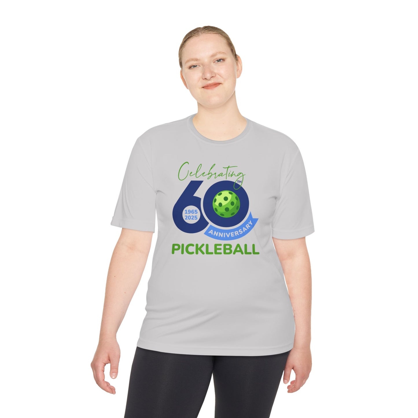 60th Anniversary Pickleball Unisex Moisture Wicking Tee