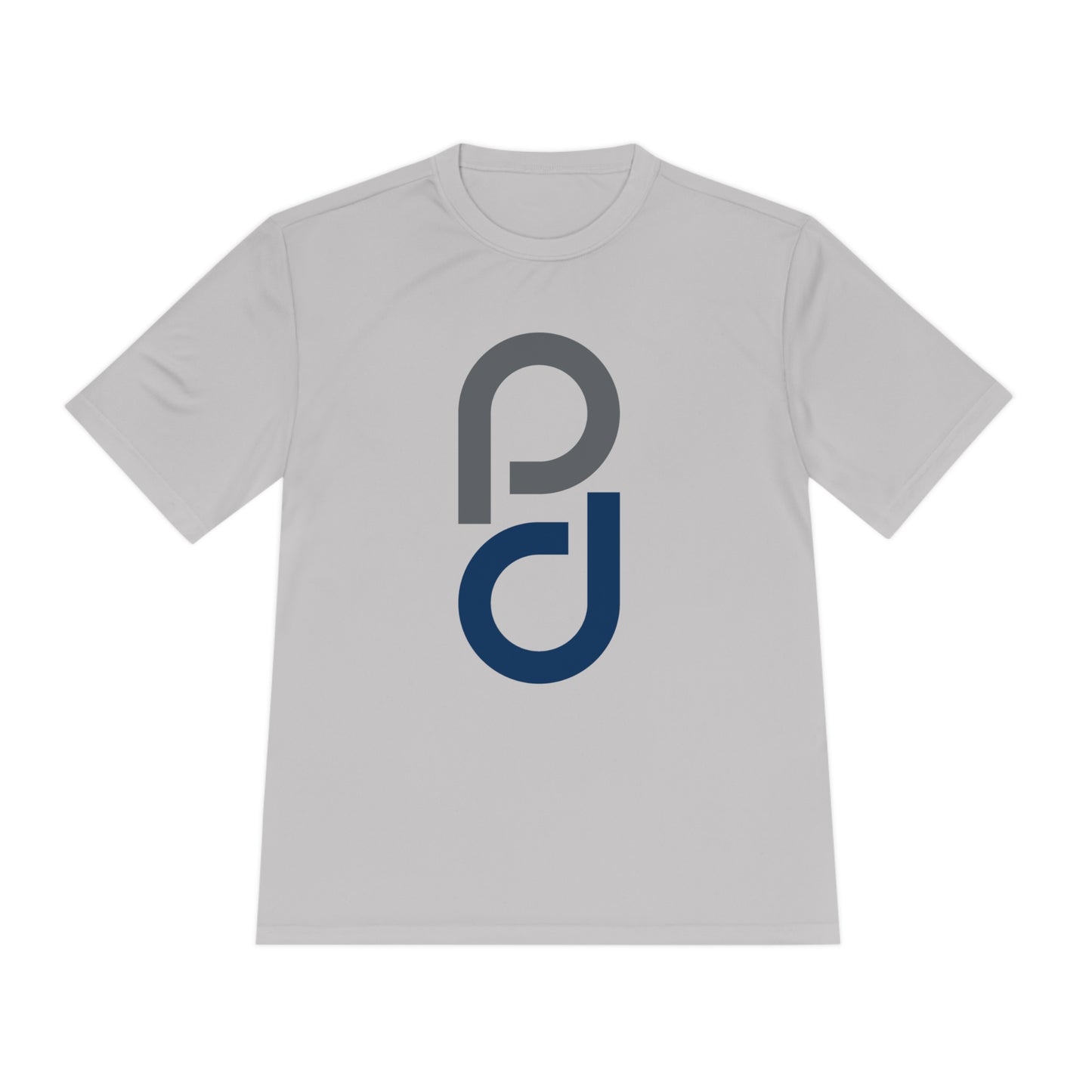 PD Pickleball Blues II - Gray Blue Unisex Moisture Wicking Tee
