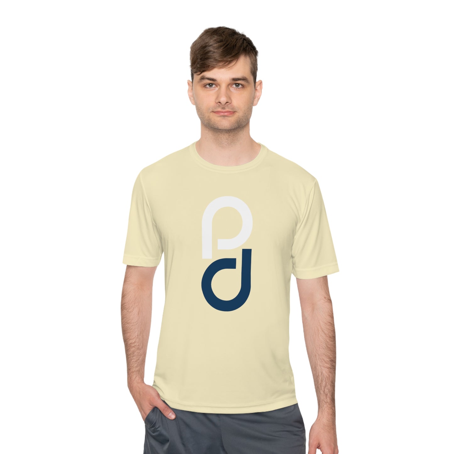 PD Pickleball Blues III - White Blue Unisex Moisture Wicking Tee