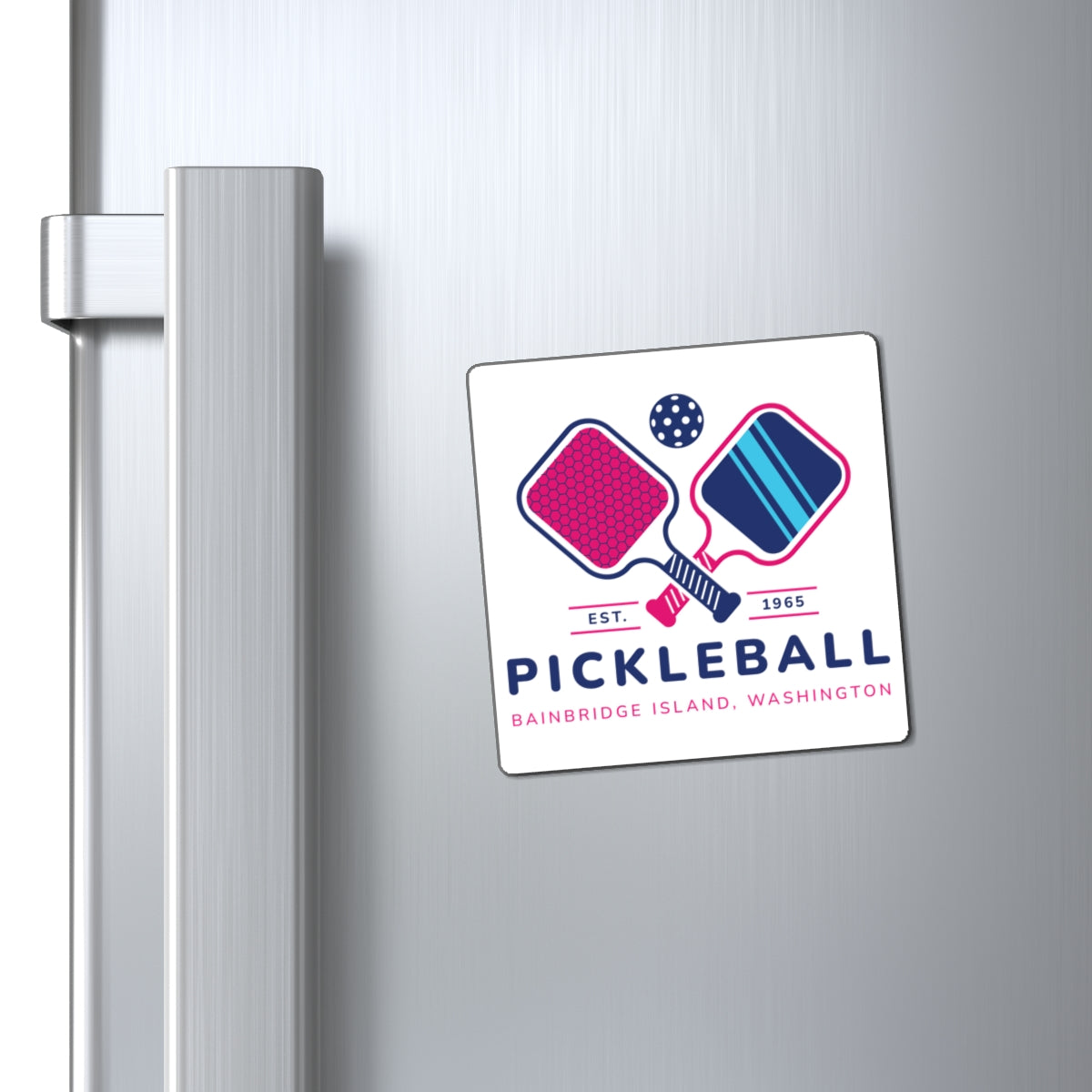 1965 Pickleball Double Paddles Magnets