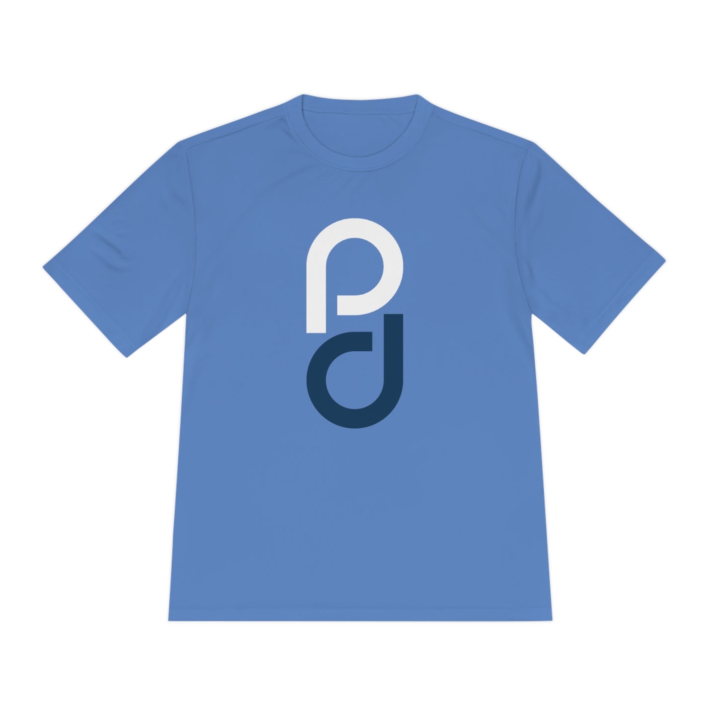 PD Pickleball Blues III - White Blue Unisex Moisture Wicking Tee