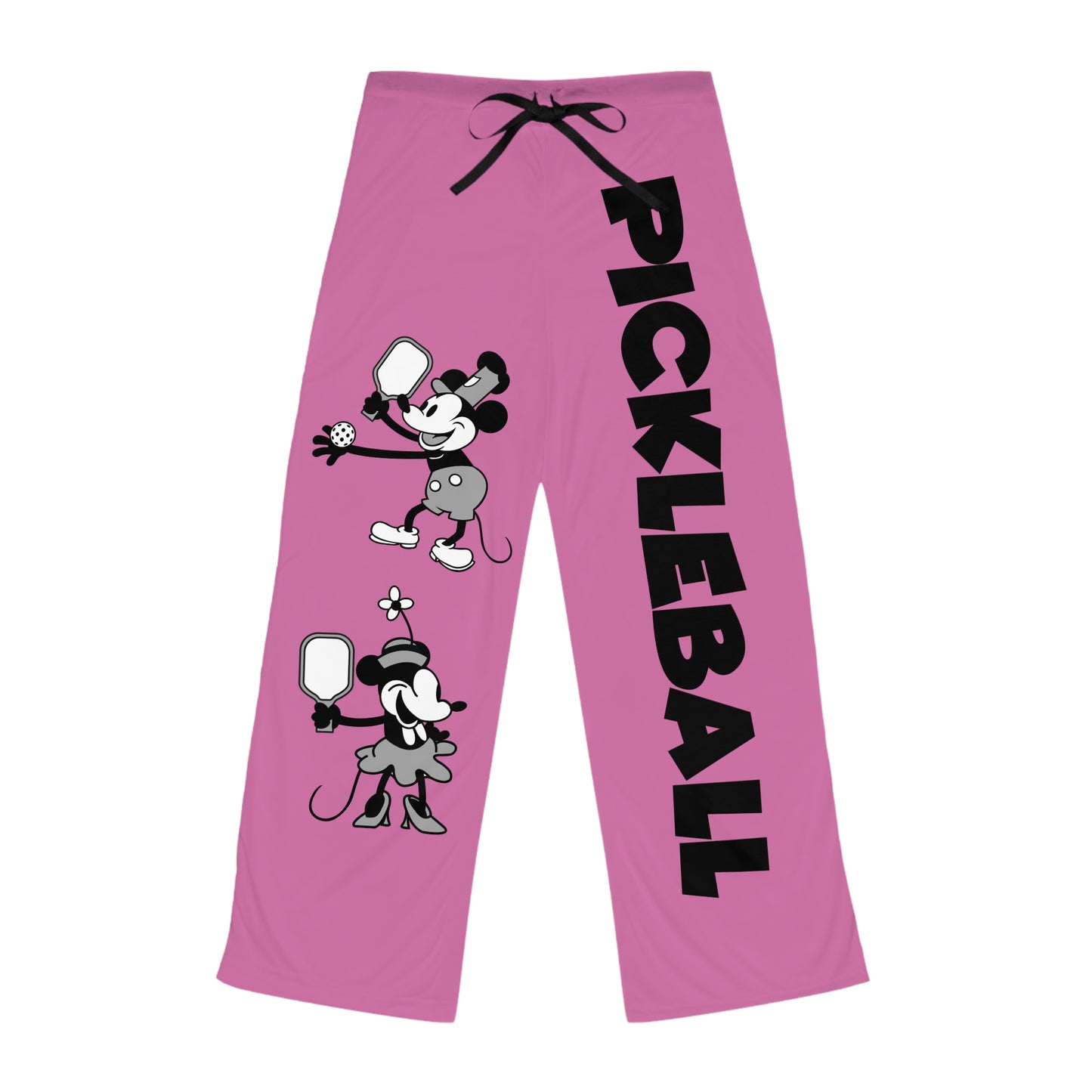Steamboat Mickey Pickleball Pink Women's Pajama Pants
