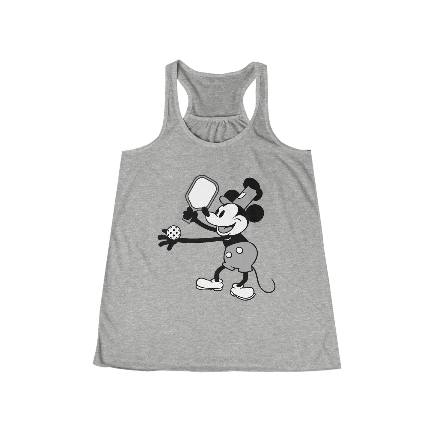 Steamboat Mickey Pickleball Women's Flowy Racerback Tank