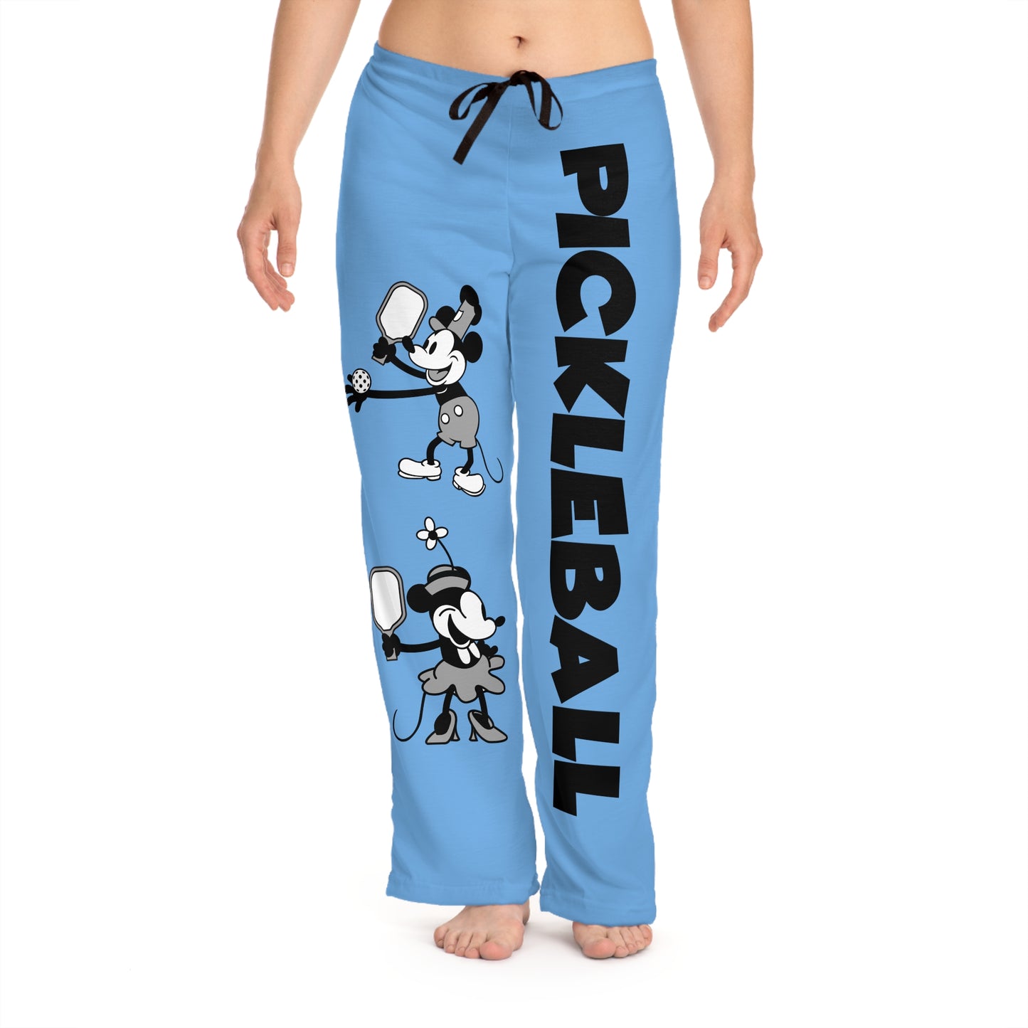 Steamboat Mickey Pickleball Blue Women's Pajama Pants