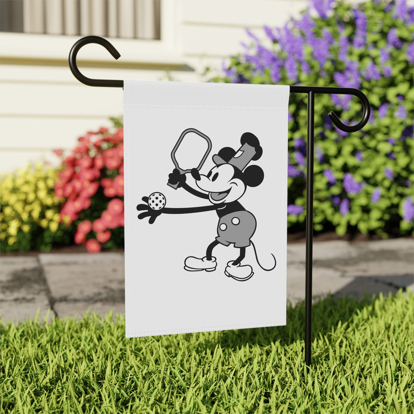 Steamboat Mickey Pickleball Garden Banner