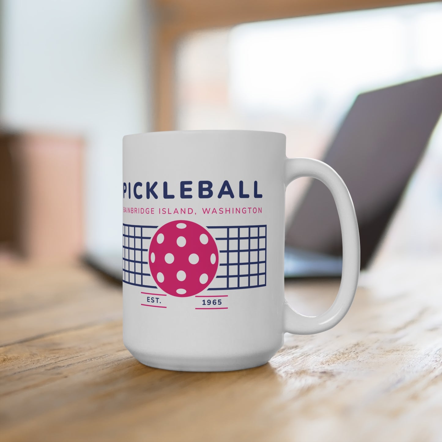 1965 Pickleball Ball and Net Mug 15oz