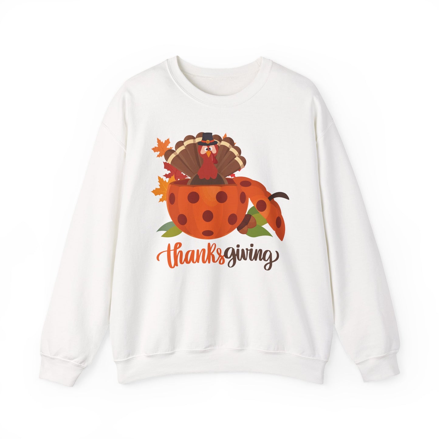 Thanksgiving Turkey Pickleball Unisex Heavy Blend™ Crewneck Sweatshirt