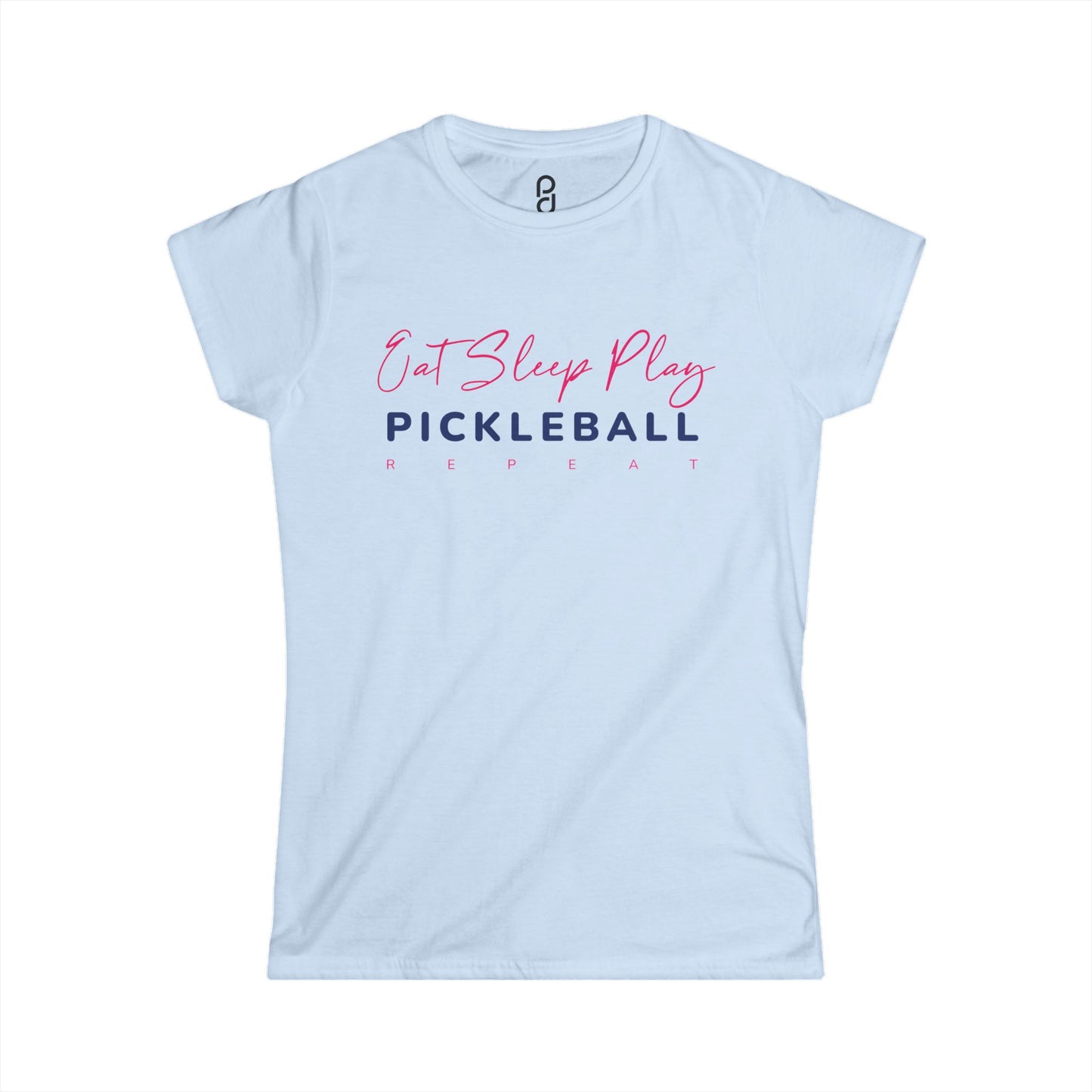 Eat Sleep Play Pickleball Repeat Women's Softstyle Tee