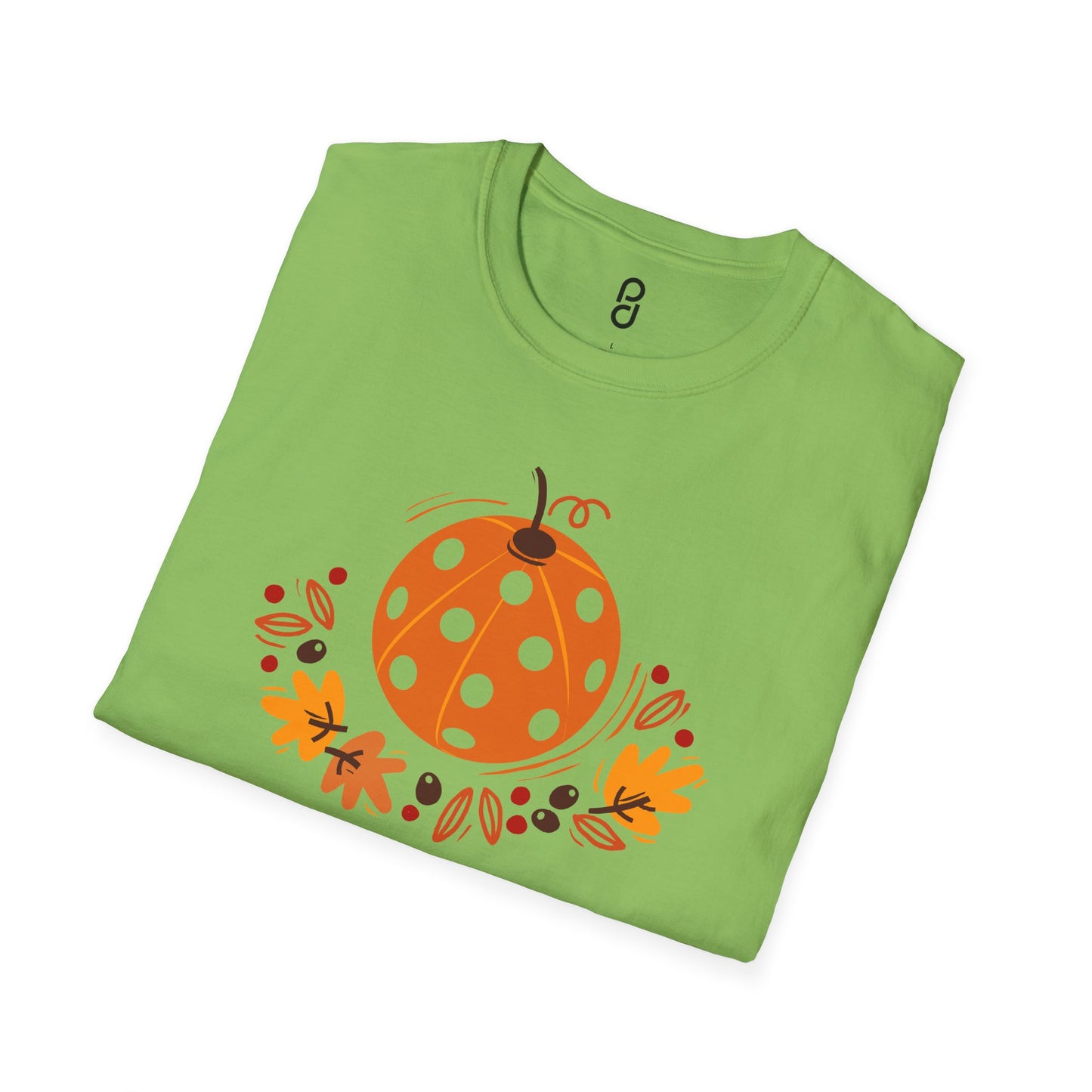 Pickleball Pumpkin Happy Thanksgiving Unisex Softstyle T-Shirt