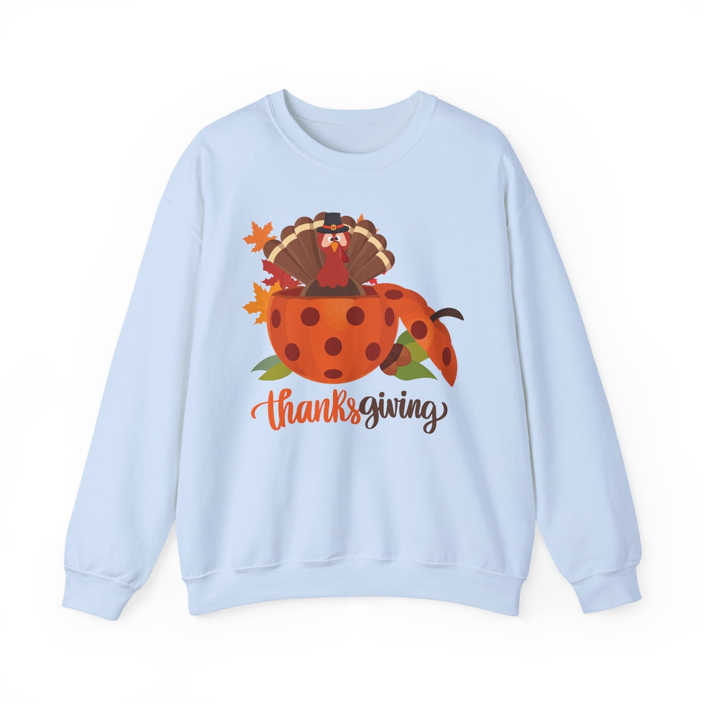 Thanksgiving Turkey Pickleball Unisex Heavy Blend™ Crewneck Sweatshirt