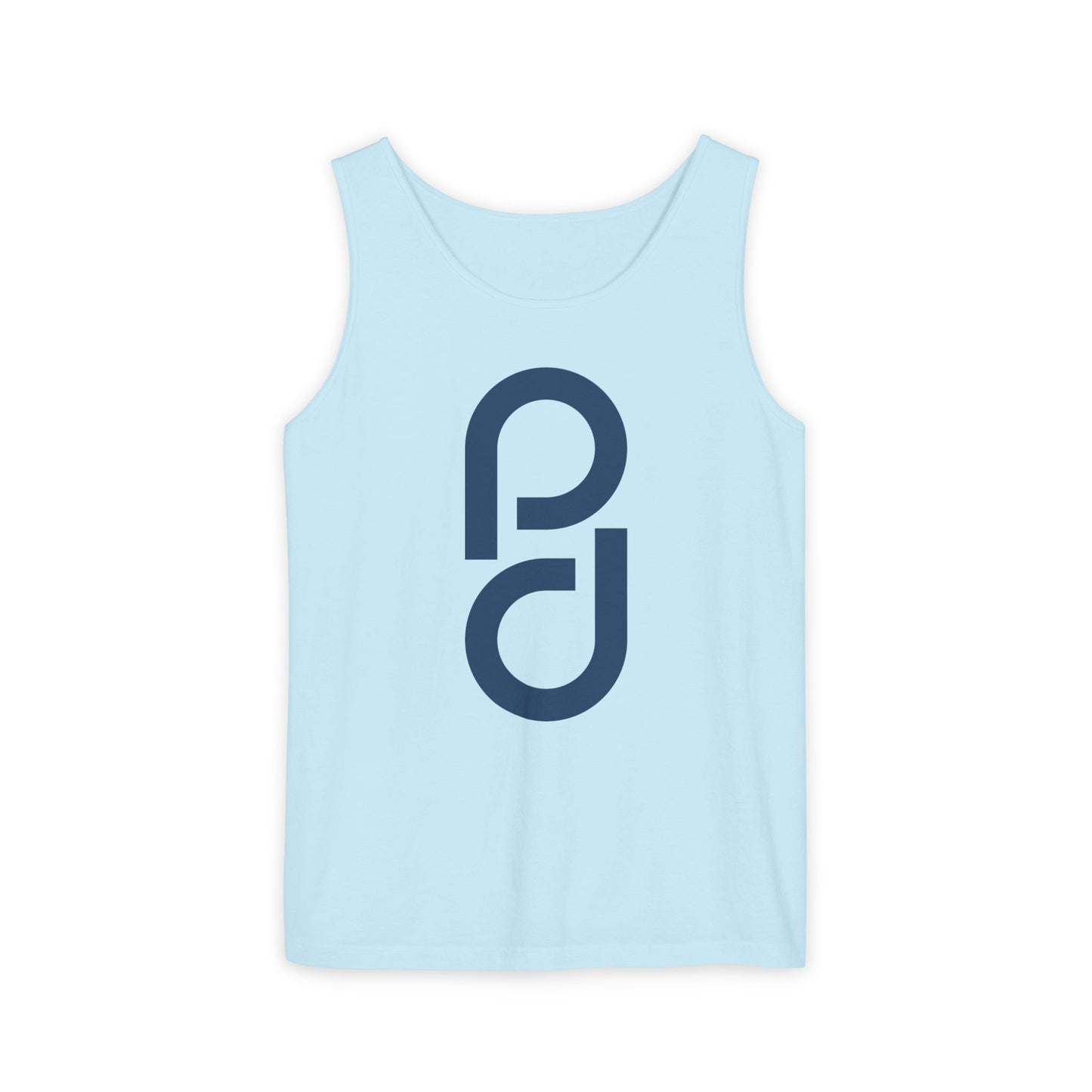 PD Pickleball Blues I - Double Blue Unisex Garment-Dyed Tank Top