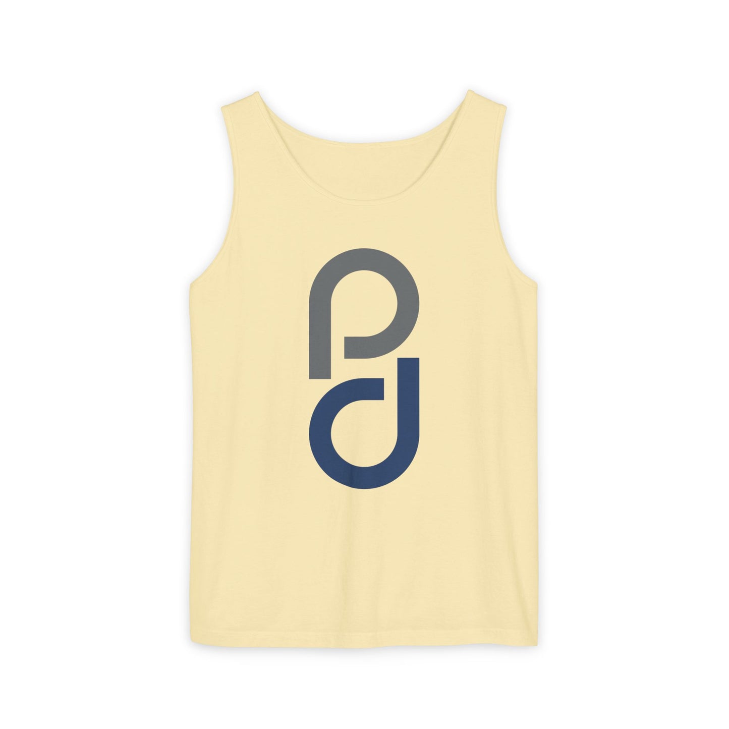 PD Pickleball Blues II - Gray Blue Unisex Garment-Dyed Tank Top