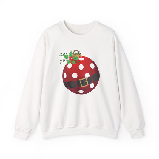 Santa Pickleball Ornament Unisex Heavy Blend™ Crewneck Sweatshirt