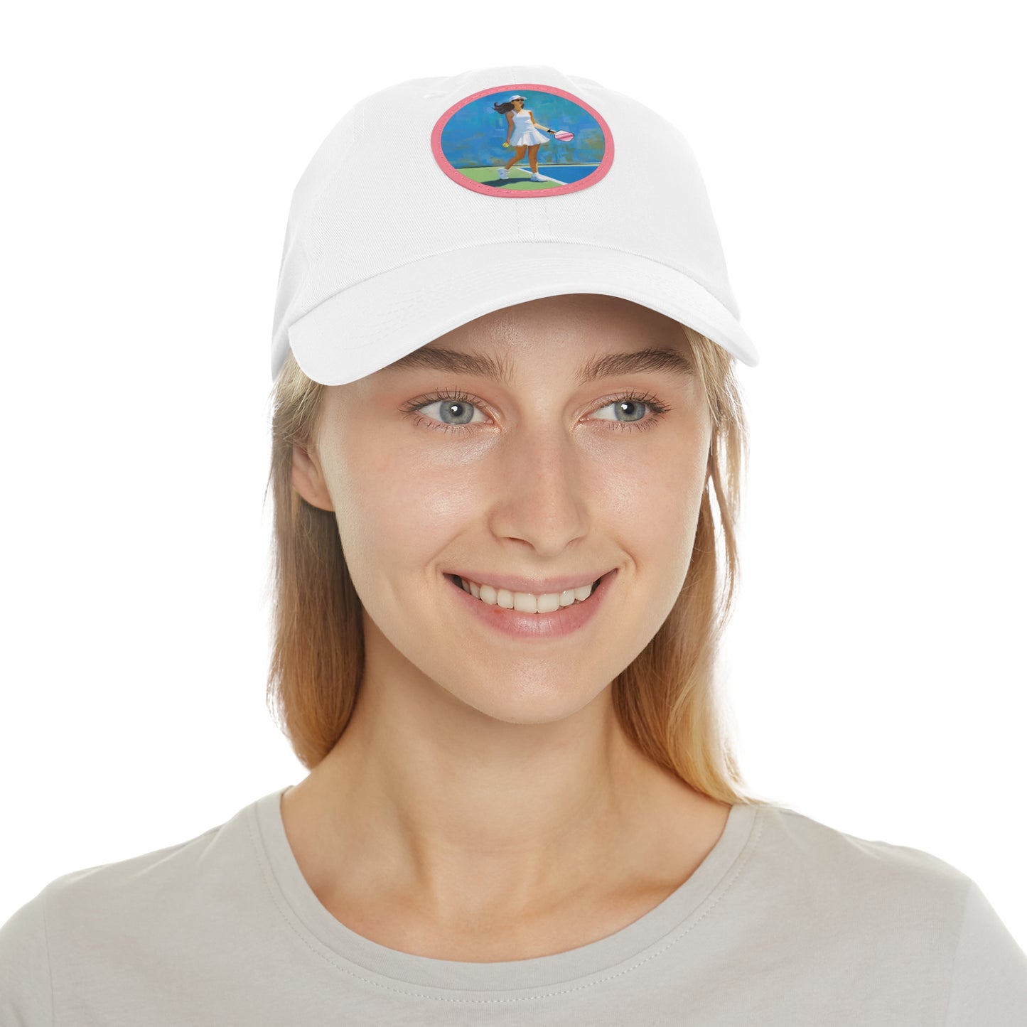 Pickleball "Courtside" Limited Edition Hat with Leather Patch (Round)