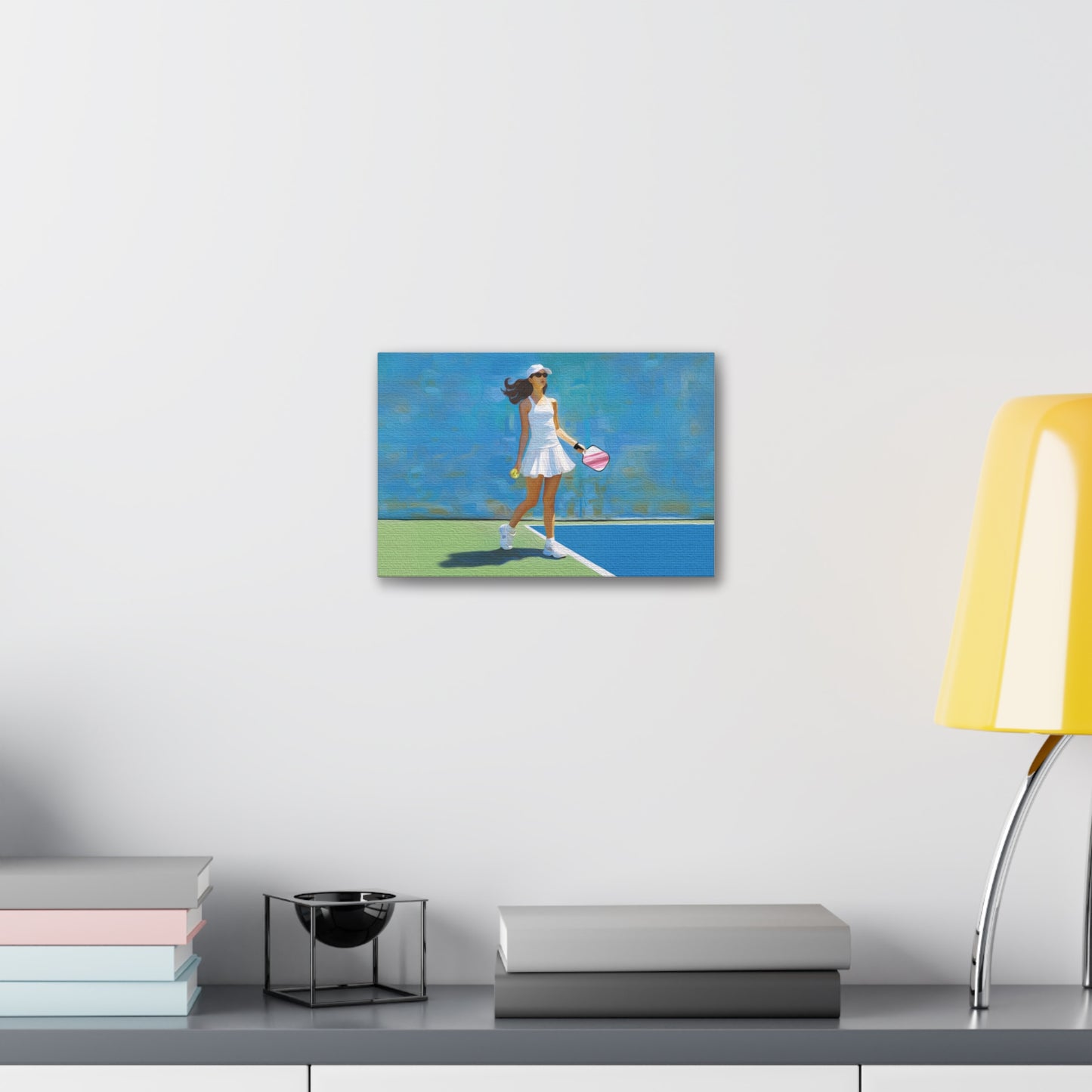 Pickleball "Courtside" Limited Edition Canvas Stretched, 1.5''