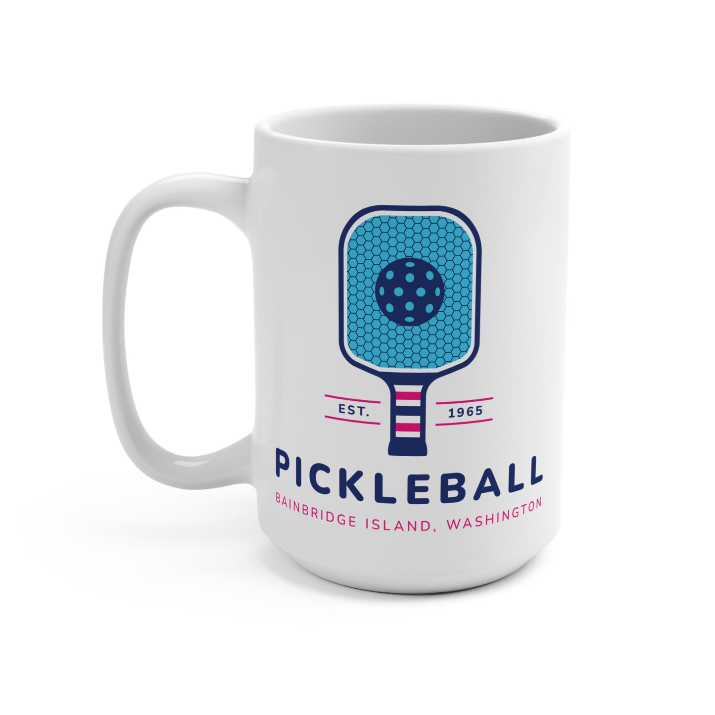 1965 Pickleball Blue Paddle Mug 15oz