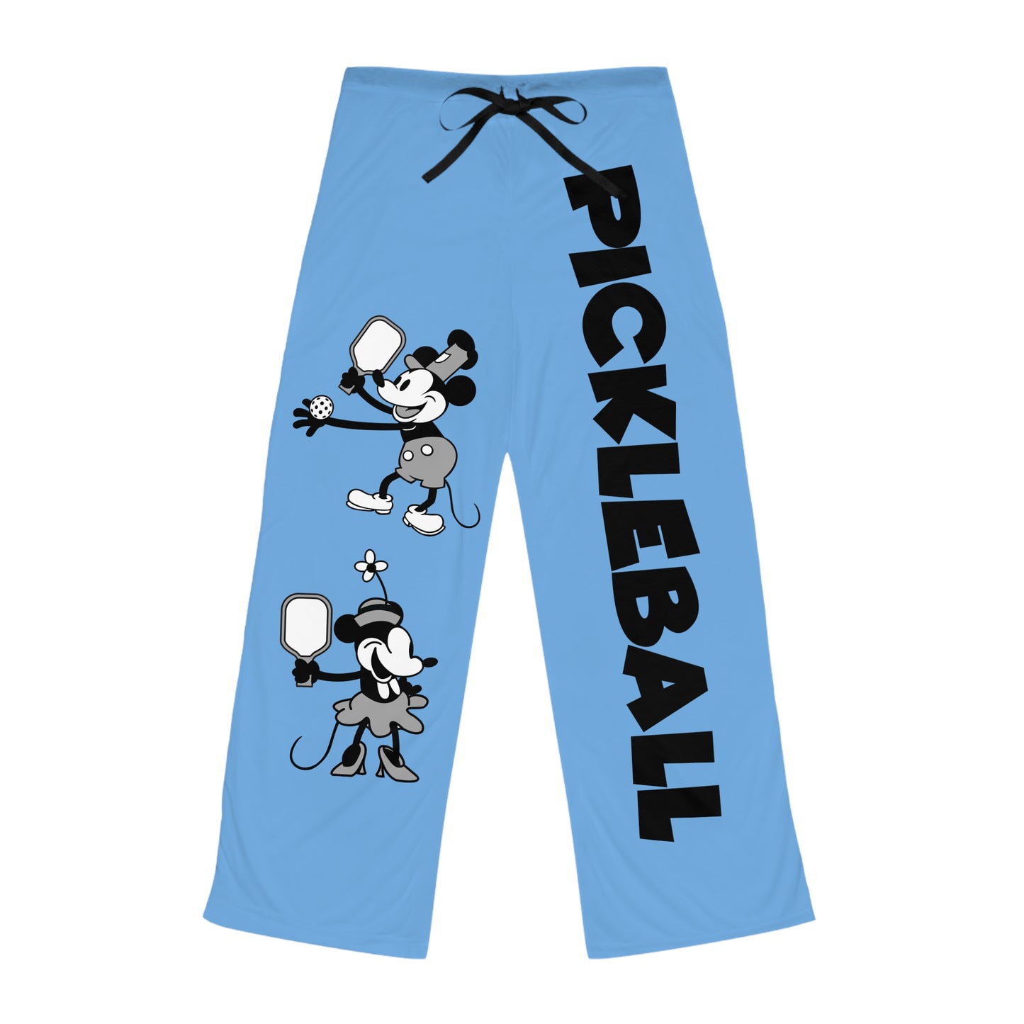 Steamboat Mickey Pickleball Blue Women's Pajama Pants