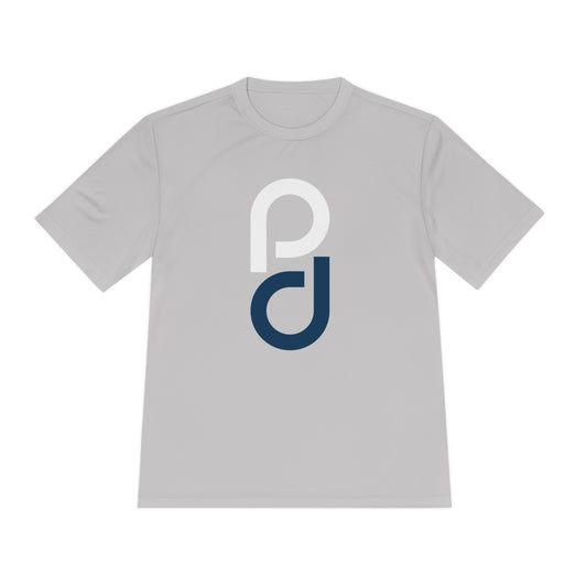 PD Pickleball Blues III - White Blue Unisex Moisture Wicking Tee